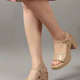 Simplex Footwear Block Sandals with Buckles-picture-15