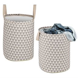 Kuber Industries Grey 2 Pieces Printed Cotton Laundry Bags 60 L Each-picture-23