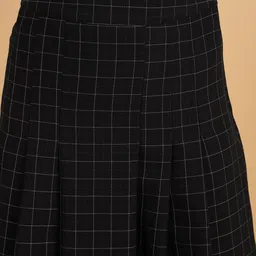 Sands of India Women Pleated A-Line Checked Skirt image 2