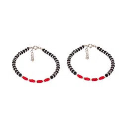 Sahiba Gems Silver-Plated Silver Artificial Stones Bracelet-picture-7