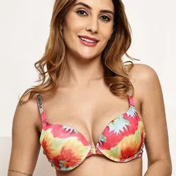 Quttos Floral Bra Half Coverage Underwired Lightly Padded-picture-20