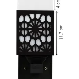 Gojeeva Brown Wood Square Wall Lamps image 2