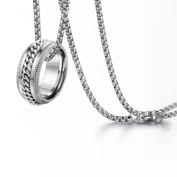 shobhram Unisex Silver Pendant-picture-13