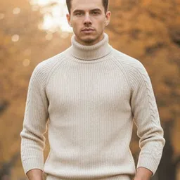 Mast & Harbour Men Ribbed High Neck Pullover-picture-22