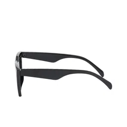 LEGEND EYEWEAR Unisex Black Lens & Black Square Sunglasses with image 2