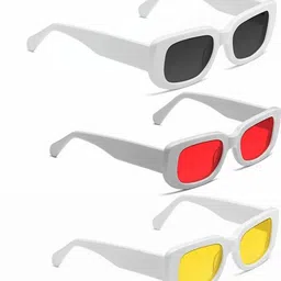 Arzonai Unisex Set Of 3 Rectangle Sunglasses with UV Protected Lens COMBO-2707-picture-13