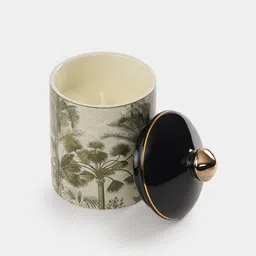 Pure Home and Living Black & White 1 pieces Printed Jar Candle image 4