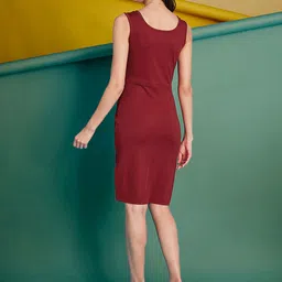 Moda Rapido Solid Bodycon Dress image 5