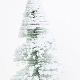 HAMSTER LONDON Green & White Self-Designed Spiral Snow-Pine Tree Christmas Decor image 2