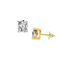 Sparkles Lab Grown Diamond Earrings 14K Gold image 2