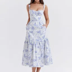 StyleCast Floral Print A-Line Midi Dress-picture-38