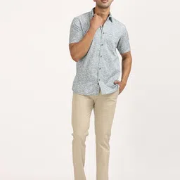 Indian Terrain Men Classic Slim Fit Printed Casual Shirt image 4