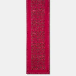 Fabindia Naisha Pink & Green Printed Table Runner image 5