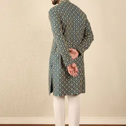 Anouk Men Geometric Printed Festive Straight Kurta image 2