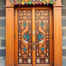 MISHAV Red & Blue Handcrafted Embroidered Traditional Toran image 4