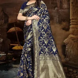 F FASHION Woven Design Zari Banarasi Saree-picture-24