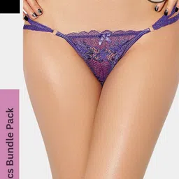 ZERJAMA Women Black Briefs-image-5