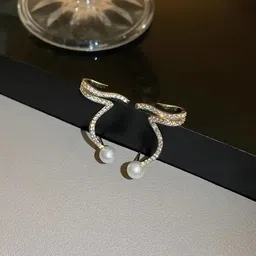 ONUYX Gold Platted Ear Cuff Earrings-image-96
