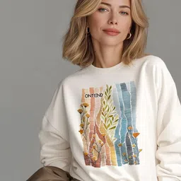 StyleCast x Revolte Women Floral Printed Round Neck Long Sleeves Pullover Sweatshirt-picture-17