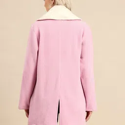 Qurvii Hooded Longline Fleece Tailored Jacket image 3