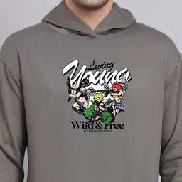 SZN Men Printed Hooded Sweatshirt image 5