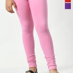 KAYU Girls Pack Of 3 Churidar-Length Leggings-image-42