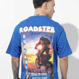 The Roadster Lifestyle Co. Men Printed Pure Cotton Relaxed-Fit Round Neck T-Shirt-picture-20