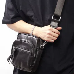 Mast & Harbour Men Solid Messenger Bag image 5
