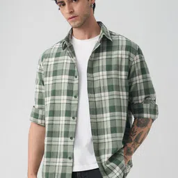 The Souled Store Men Tartan Checks Checked Casual Shirt-picture-35