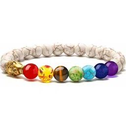 Divine souvenirs Unisex Artificial Beaded Elasticated Bracelet-picture-14