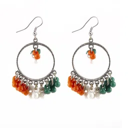 Creative Frogs Silver-Plated Alloy Jhumkas-image-63
