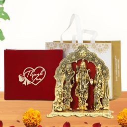INTERNATIONAL GIFT Gold-Toned Ram Darbar Religious Idol Showpiece-picture-42