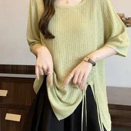 KPOP Round Neck Regular Top image 4