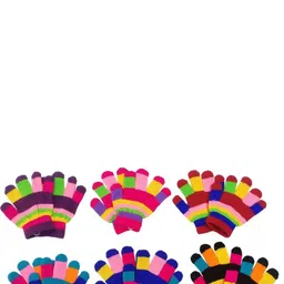 FIRMED STRING Kids-Unisex Multi Wool Gloves-picture-21