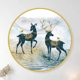 Livin'luxe Multicoloured MDF Birds and Animals Wall Paintings image 4