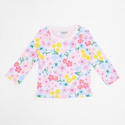 Pantaloons Baby Infants Girls Floral Printed Round Neck Pure Cotton T-shirt-picture-39
