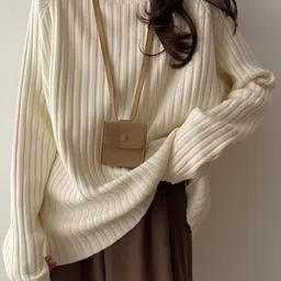 StyleCast x Revolte Women Self Design Long Sleeves Pullover image 4