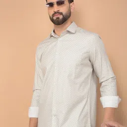 Crimsoune Club Men Classic Slim Fit Opaque Printed Casual Shirt-picture-24
