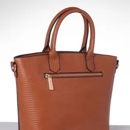 Allen Solly Woman Textured Structured Handheld Bag image 4