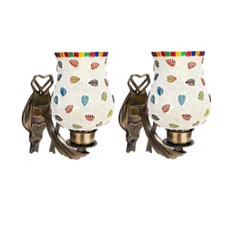 SOMIL Multi Glass Cylinder Printed Wall Lamps image 2