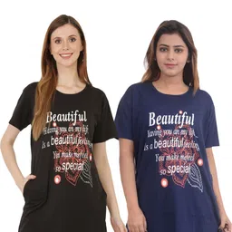 ONE SKY Women Typography Printed T-shirt-picture-18