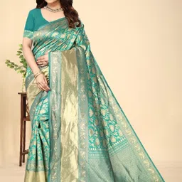 Kevami Fashion Woven Design Zari Pure Silk Kanjeevaram Saree-picture-32