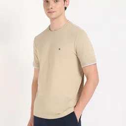 Tommy Hilfiger Men Solid Round Neck Cotton T-shirt image 5
