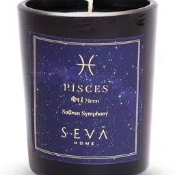 Seva Home Black & Blue Highly Scented Round Jar Candle image 3