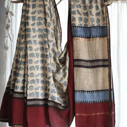 Moda Rapido Ethnic Motifs Handloom Chanderi Saree image 2