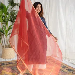 THE INDIAN ETHNIC CO Dupatta with Zari image 2