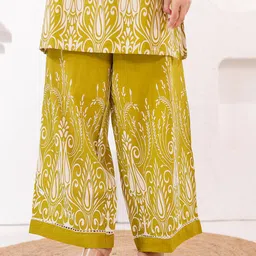 VASVI Printed V-Neck Pure Cotton Tunic & Palazzos Co-Ords image 5