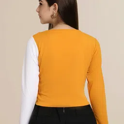 Mast & Harbour Women Pack Of 2 Colourblocked Fitted Regular Top image 2