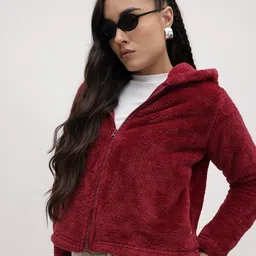 The Roadster Life Co. Hooded Faux Fur Tailored Jacket-picture-11