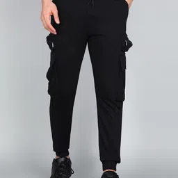 GYRFALCON Men Cotton Mid-Rise Cargo Joggers-picture-50